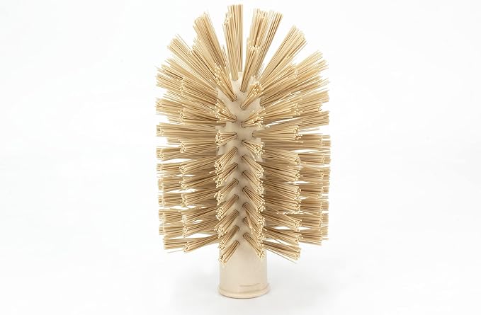 SPARTA Multi-Purpose Valve Brush Pipe Brush, Round Brush with Polyester Bristles, Color Coded for Commercial Cleaning, Kitchen, Restaurant, Bathroom, Plastic, 5.9 X 3 X 5.9 Inches, Tan