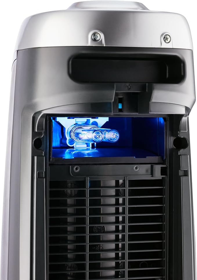 Germ Guardian AC4825 Air Purifier Bundle with FLT4825 True HEPA Replacement Filter, Quietly Filters Allergies, Pollen, Smoke, Dust, Pet Dander, Mold,Odors, UV Light Sanitizer Eliminates Germs, 22 in.