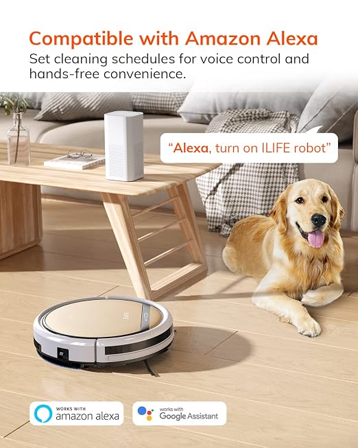 ILIFE V5s Plus Robot Vacuum Cleaner+ Replacement Filters for V5s Plus (10pcs)