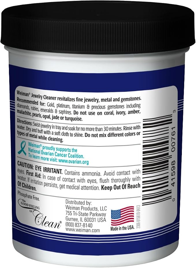 Weiman Jewelry Cleaner 7 fl oz - 6 pack (Packaging May Vary)