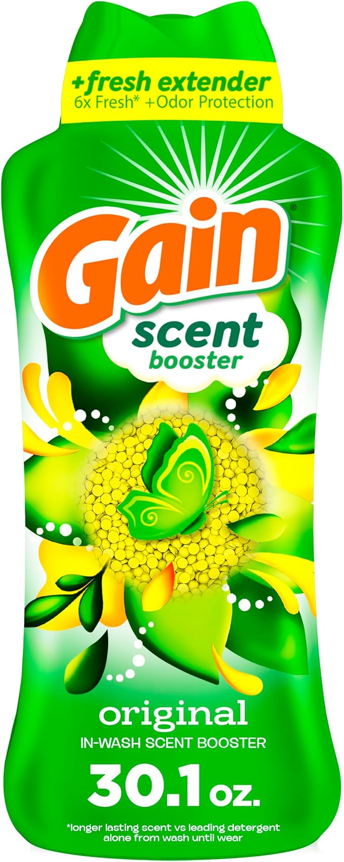 Gain In-Wash Laundry Scent Booster, Original Scent, 30.1 OZ, Fresh Extender + Odor Protection