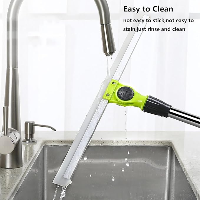 Air Broom as Seen on Tv, with 51 Long Handle Air Broom as Seen on Tv, Rubber Brooms for Floor Cleaning for Smooth Floors,Rugs,Windows