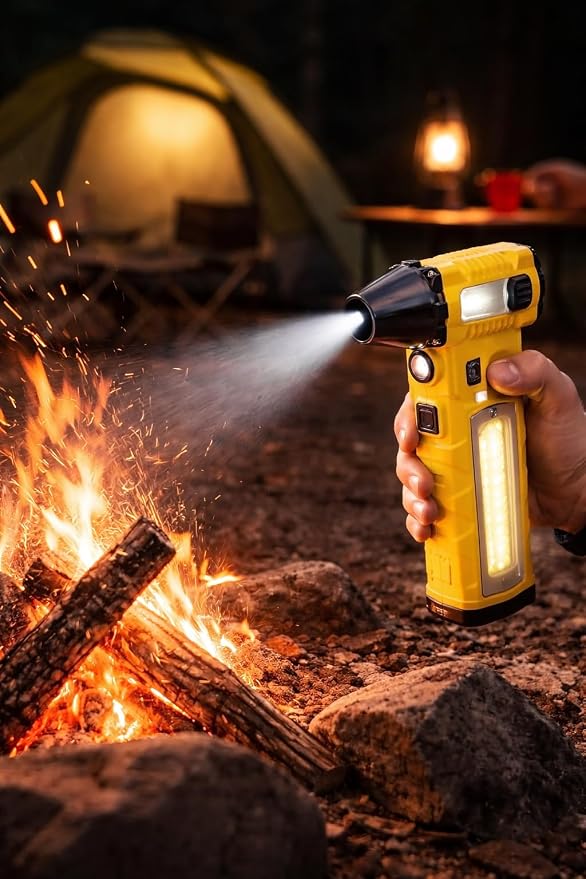 Air On Demand (AOD): Electric Air Duster/Violent Fan/Professional Portable Handheld Mini Fan Super Power Turbo Fan/Compressed Air Duster 200000 RPM 8000mAh