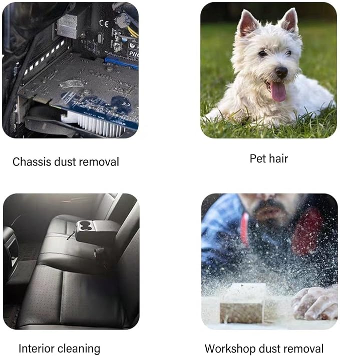 Electric Air Duster Turbo Fan Portable for Keyboard Car Home | 140,000 RPM brushless motor. 62m/s max airflow. Dual 4000mAh batteries. USB-C fast charging. Lightweight 300g. Multi-purpose