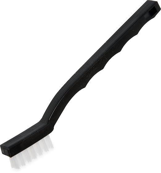 SPARTA Flo-Pac Grout Brush, Utility Brush with Nylon Bristles for Cleaning, Detail Work, and Janitorial Use, 7 Inches, Black, (Pack of 12)