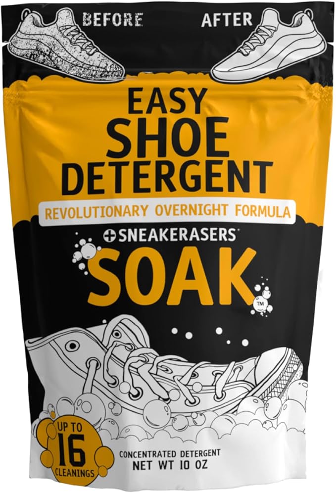 SneakERASERS ERASERS Ultimate Cleaning BundleInstant Sole and Sneaker Cleaner, Overnight Soak, Pre-Moistened, AutoERASERS
