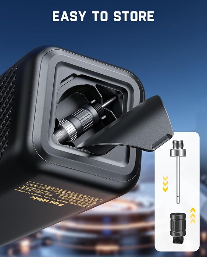Fanttik X9 APEX Portable Air Compressor for Car Tires, 35s Fast Inflation, 150PSI Cordless Tire Inflator with Light and Power Bank, Handed Inflator for SUV, Sedan, Motorcycle, Bike, Ball,Racing Yellow