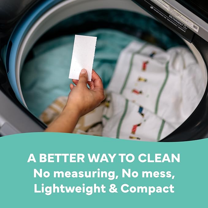 Tru Earth Laundry Sheets 64 Count (128 Loads) and Fabric Softener 80 Count (160 Loads) Fragrance Free Bundle