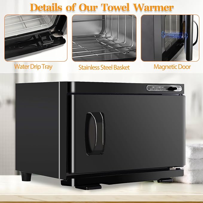 Hot Towel Warmer,Medium Towel Warmer Cabinet,Spa Hot Towel Caddy for Facial (8L Capacity)