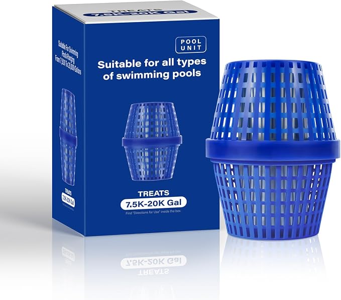 Pool Cartridge for 7.5k-20k Gallons Swimming Pools, Typically Completes Transformation Within 24–72 Hours, Lasts up to 6 Months, Blue