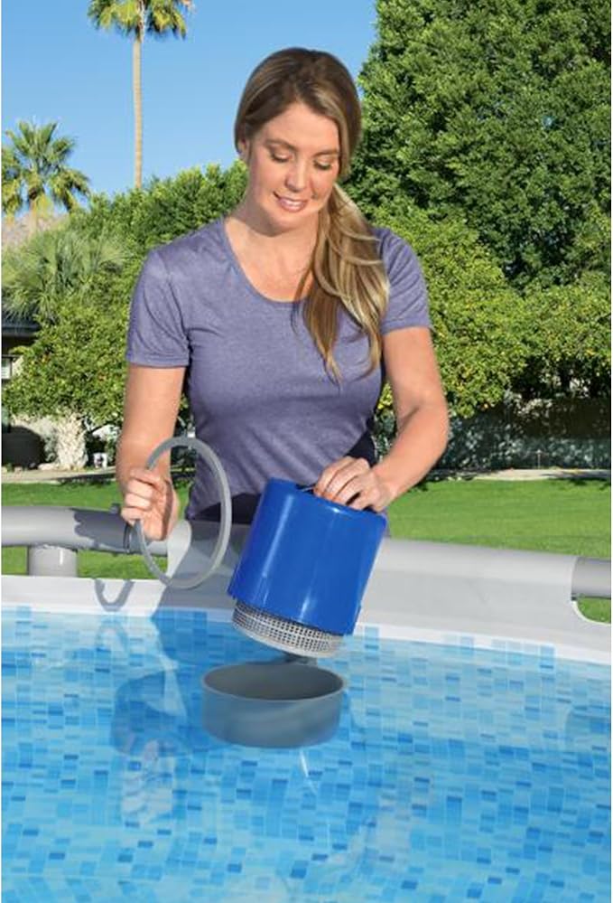 Bestway 2 Pack FlowClear Pool Surface Skimmer, Wall Mounted Above Ground Automatic Water Cleaner with 530 Gallon and Above Filter Pumps