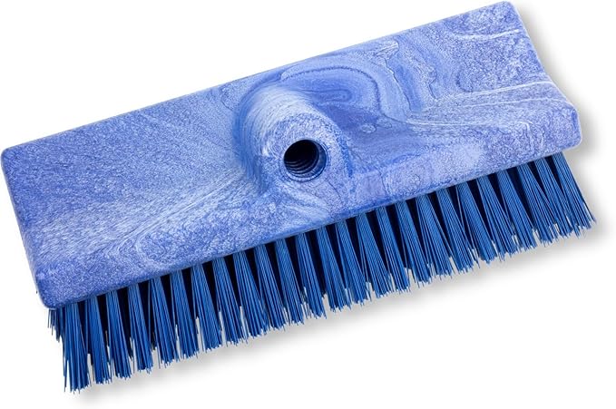 SPARTA 40423EC14 Plastic Floor Scrub Brush, Wall Brush, Equipment Brush With Nonabsorbent Bristles For Industrial Kitchens, Hospitals, Commercial Cleaning, 10 Inches, Blue, (Pack of 2)
