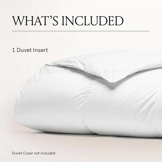 BOLL & BRANCH Down Alternative Duvet Insert - Twin/Twin XL, Midweight - Luxury Shell - Hypoallergenic Primaloft Luxury Down Alternative Fill