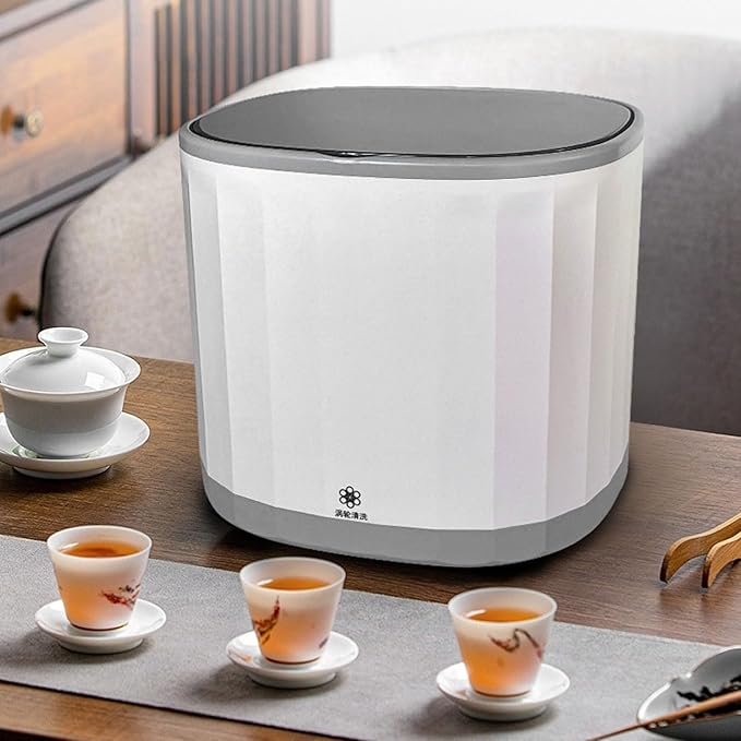 Compact Mini Dishwasher 4L, Fully Automatic Portable, USB Rechargeable, 360° Directional, Suitable for Home Use, Dish and Tea Cup Washing Machine