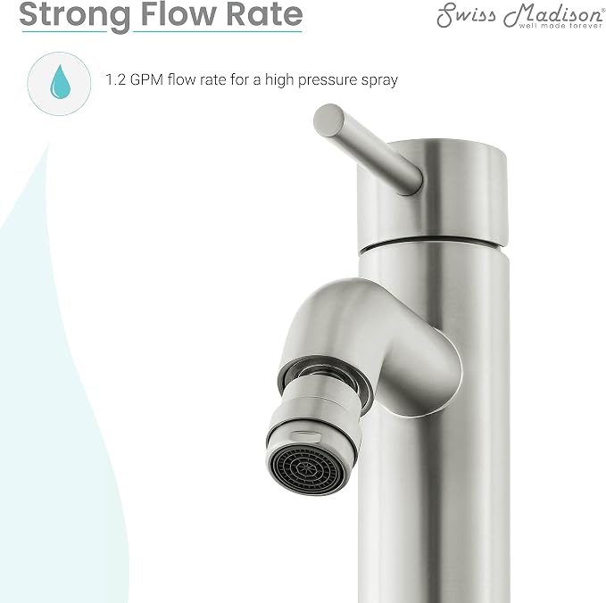 Swiss Madison Well Made Forever SM-DF81N Ivy Bidet Faucet in Nickel
