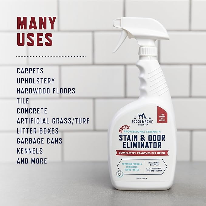 Rocco & Roxie Pet Extreme Stain & Odor Eliminator & Oxy Carpet Shampoo Bundle
