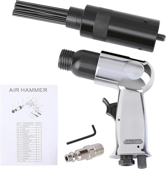 WYNNsky Air Needle Scaler, Rust Remover Pneumatic Tool