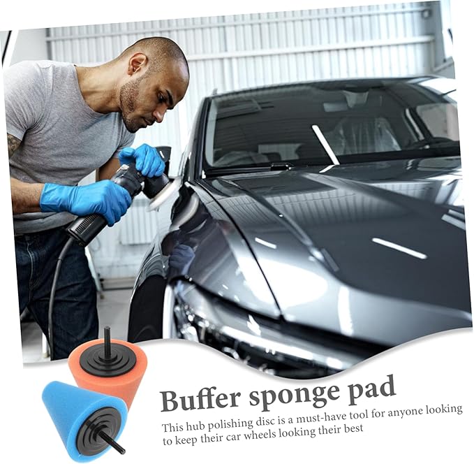 8pcs Drill Buffer Sponge Pad Polishing Pad Car Wheel Buffer Car Polisher Drill Polishing Accessory