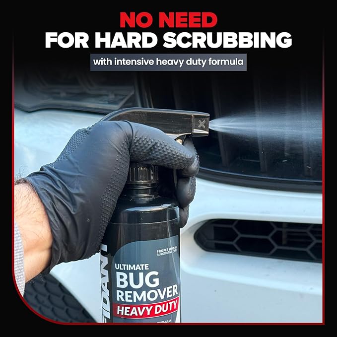 Carfidant Bug Remover Heavy Duty with Trim & Plastic Restorer - Car Exterior Cleaner