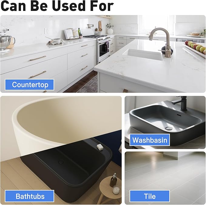 DWIL Tub and Tile Paint 16.5 oz, Tub Paint for Bathtub, Tile Refinishing with Hardener, Water Based, Low Odor, Semi-Gloss Light Gray, 25-30sq.ft
