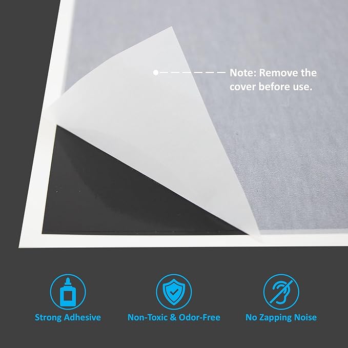 Awoco 5 Pcs of Replacement Sticky Paper Type G Glue Boards for FT-2G30SS Wall Mount Sticky UV Fly Trap Lamp 16-3/4" x 9"