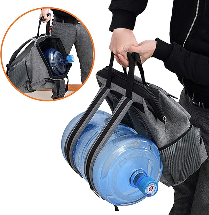 Backpack Tool Bag with Padded Back Support Heavy Duty Tool Kit Carrier Storage Bags for Electrician, Plumber, HVAC, Cable Repairman