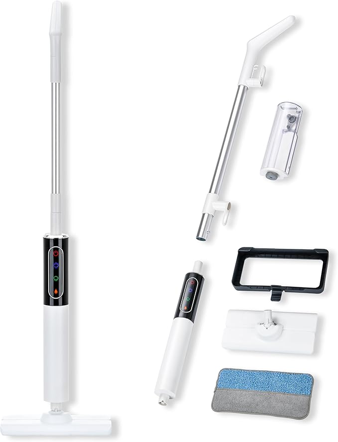 Steam Mops for Floor Cleaning, Floor Steamer with 2 Steam Modes & Smart Touch Control, for Carpet, Wooden, Marble, Tile, Hardwood