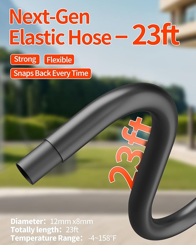 Handheld Battery Operated Washer, 1100 PSI Lightweight Mini Washer for Car, Home, Patio, Driveway and Garden Cleaning (Resilient Orange)