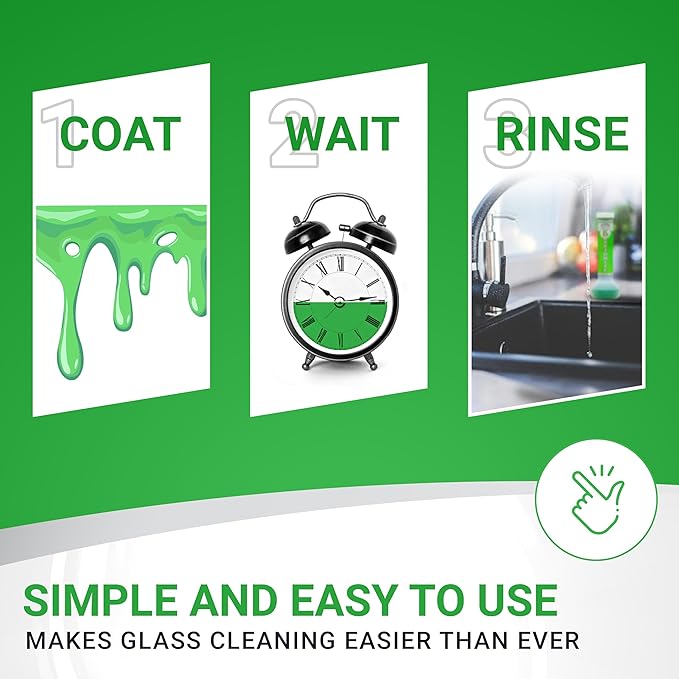 KLEAR Kryptonite Multipurpose Glass Cleaner 3-Pack | Powerful 5 in 1 Cleaning Combo | Glass Friendly & Alcohol-Free Glass Cleaner| Coat, Relax, Rinse| 9 oz (Pack of 3)
