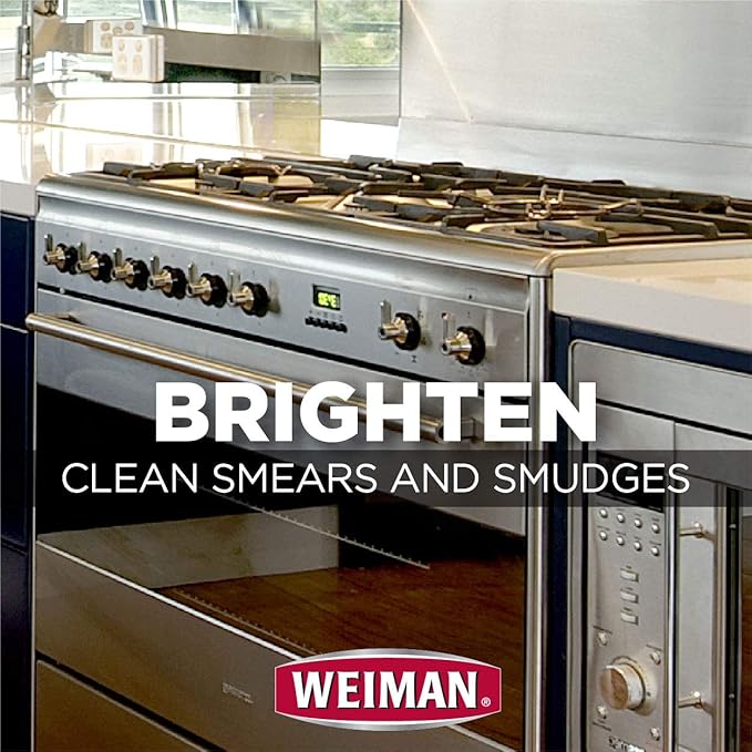 Weiman Microfiber Cloth for Stainless Steel - 6 packs of 1 wipe