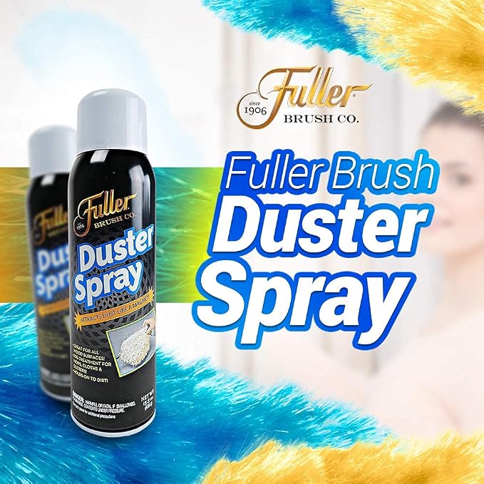 Fuller Brush Duster Spray -15.5 oz Multi Surface Dust Removing Sprayer - Safe Household Cleaning for Floors, Furniture, Blinds & Car Interiors (Pack of 6)