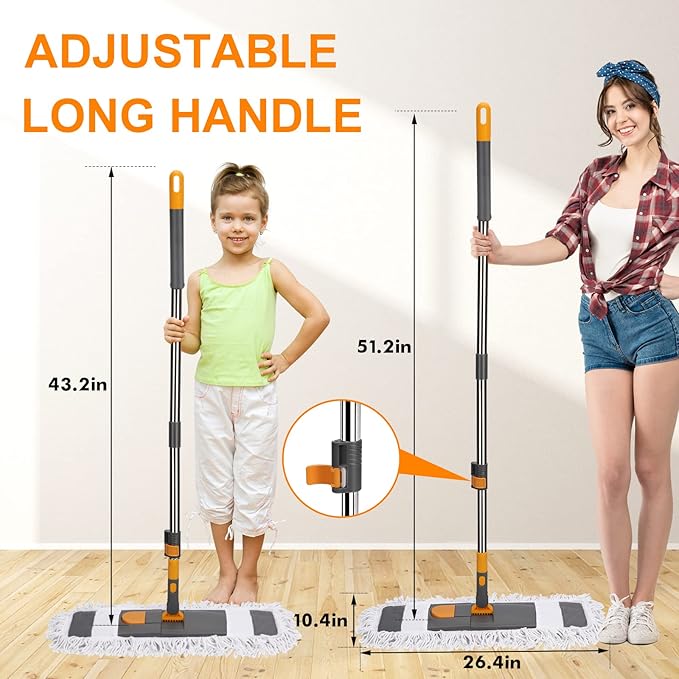 MASTERTOP Large Microfiber Mop and Dust Mop