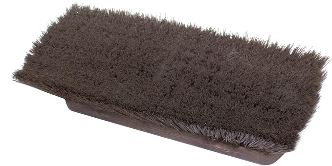 SPARTA 41278EC01 Flo-Thru Plastic Wall Scrub Brush, Equipment Brush With Soft Nylex Bristles For Industrial Kitchens, Hospitals, Commercial Cleaning, 4 Inches, Brown, (Pack of 12)