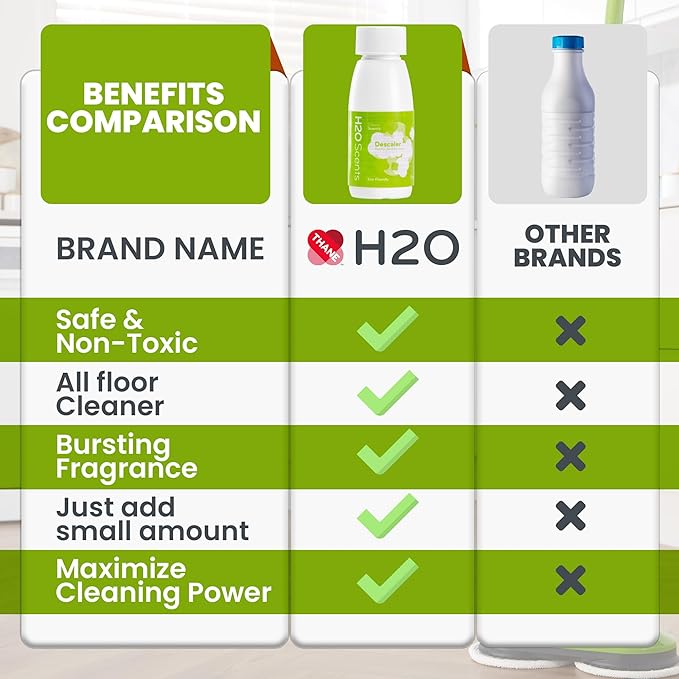 H2O Steam Cleaner Descaler - Pack of 3 (Descaler)