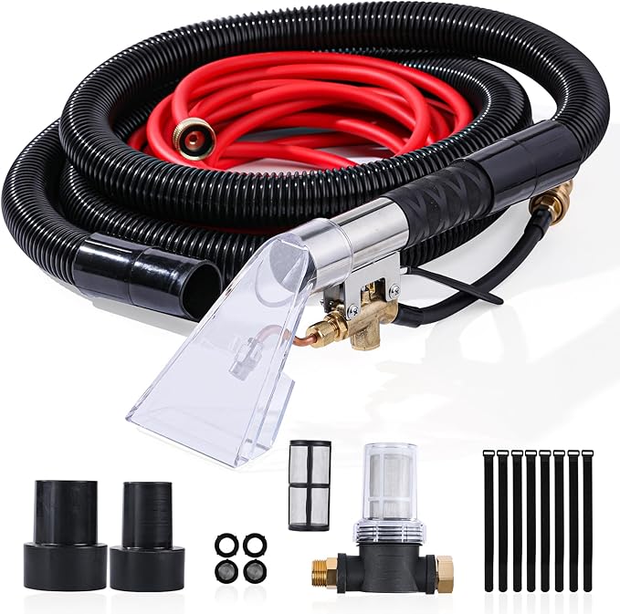 MIV Pro-Grade Shop Vac Extractor Conversion Kit - Universal Shop Vac Extractor Hose Kit, for Carpet, Upholstery & Auto Detailing