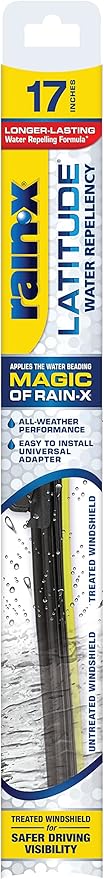 Rain-X 5079283-2 Repellency Water Repellent Wiper Blades, 17" Windshield Wiper, All Weather Streak-Free for Enhanced Visibility w/Water Repellency Formula