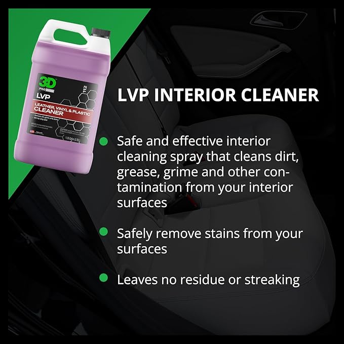 3D Bug Remover + LVP Interior Cleaner – Exterior Insect Remover & Deep Interior Surface Cleaner – 1 Gallon Each