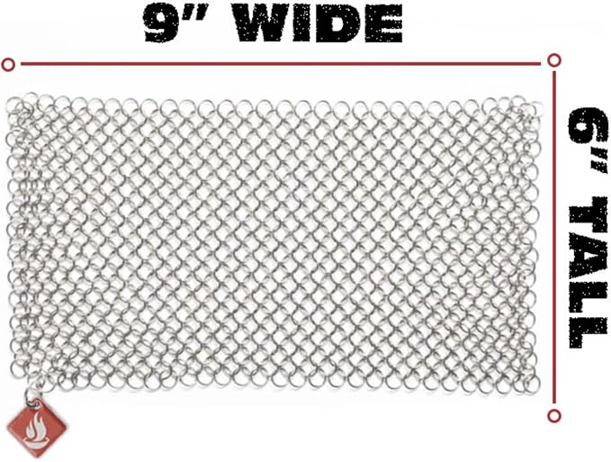 Cast Iron Care Kit: 9"x6" Scrubber, Wax, 6" Bonus Scrubber