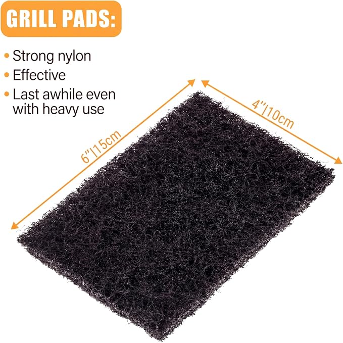Reallnaive 100 Piece Griddle Cleaning Kit 70 Screens 30 Cleaning Pads Heavy-Duty Abrasive Mesh Pads for Flat Tops, Cast Iron, and Stainless Steel Griddle Clean Accessories Bundle