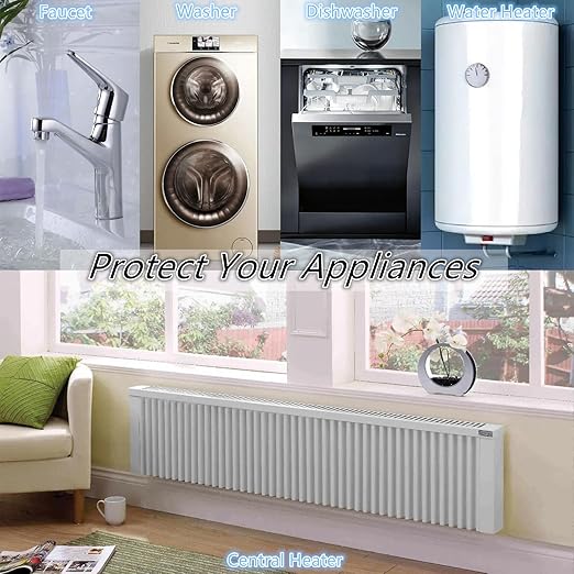 Electronic Water Descaler System, Reduces Limescale, Rust, and Minerals, No Chemicals, Easy Installation
