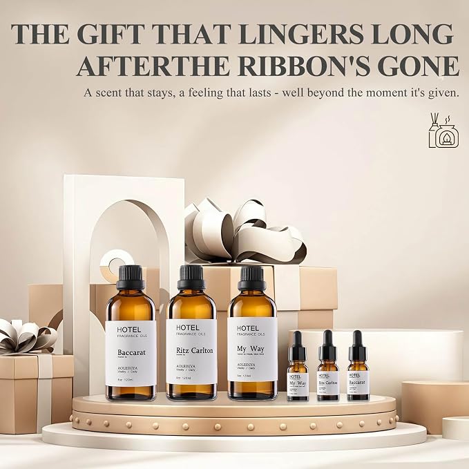 Hotel Collection Diffuser Oil Scent Inspired by The Iconic 5-Star Hotel Baccarat for Waterless Diffuser & Home Scenting Essential Oil for Ultrasonic and Crafting (4 Fl Oz Pack of 1)