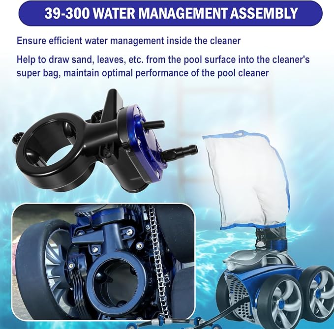 39-300 WMS Water Management Assembly with O-Ring Replacement Parts Rebuild Kit Fit for Zodiac Polaris 3900 P39 Sport Robotic Swimming Pool Cleaner Vacumm