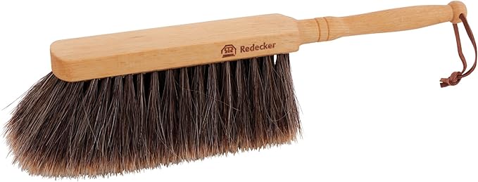 REDECKER Horsehair Brush with Oiled Beechwood Handle, 11-3/4-Inches - Kitchen Bench Brush