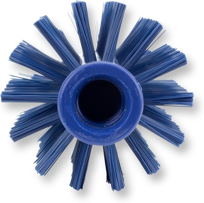 SPARTA Multi-Purpose Valve Brush Pipe Brush, Round Brush with Polyester Bristles, Color Coded for Commercial Cleaning, Kitchen, Restaurant, Bathroom, Plastic, 5.9 X 3 X 5.9 Inches, Blue