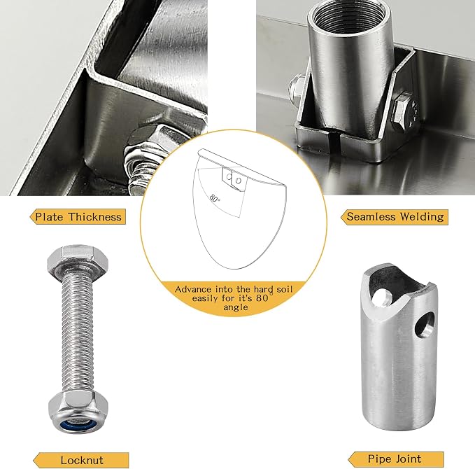 Stainless Steel Culvert Cleaning Hand Tool, For cleaning a 12" diameter culvert pipe, this size designed for culvert pipes with 12" I.D (handle is NOT included) Tool is 10 5/8" wide