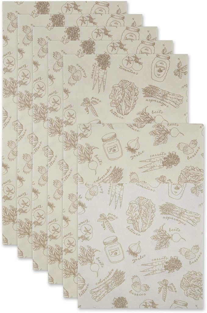 DII Fridge Liner Collection Non-Adhesive, Cut to Fit, Cream Market, 12x24, 6 Piece