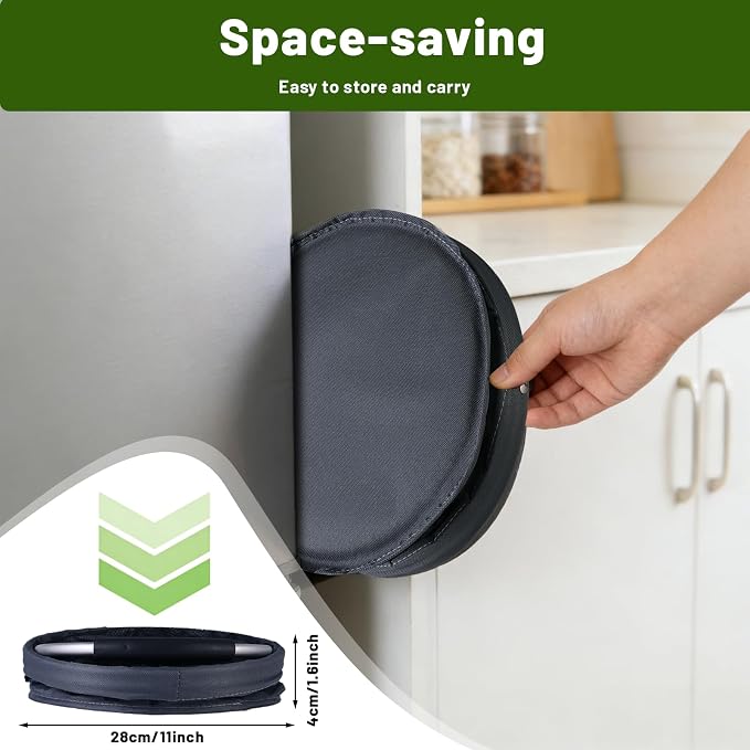 17L Foldable Cleaning Caddy with Handle - Portable Oxford Fabric Storage Bucket, Organiser for Cleaning Supplies, Toiletries, Home, Garden, Picnic & Beach (Dark Gray)