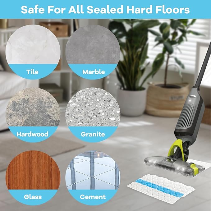 30 Pcs Disposable Mop Replacement Pads, Heavy Duty Cleaner Pad Refill Compatible with VM252 VM251 VM200 VM190 VC205 QM250 Models, Essential Household Vacuum Mops Replacement Accessories
