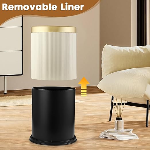 Automatic Touchless Bathroom Trash Can with Lid, 3 Gal and 2.8 Gal Automatic Garbage Bin for Bedroom，Kitchen，Office