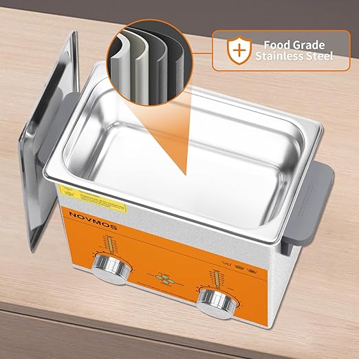 Ultrasonic Cleaner,3L 120W Professional Ultrasonic Eyeglasses Cleaner with Encoded Control for Jewelry,Eyeglasses,Coins,Chains Cleaning (Basket Include)